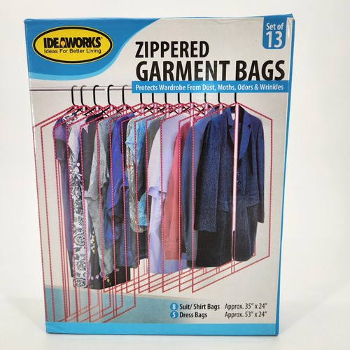 Clear zippered garment bags - zippered,