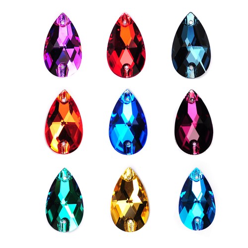 Sewing stones tear drop - sew, on