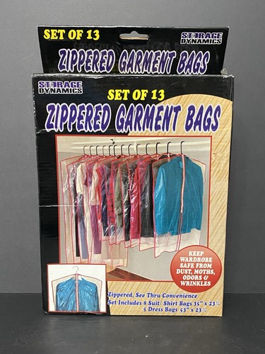 Clear zippered garment - zippered, bags